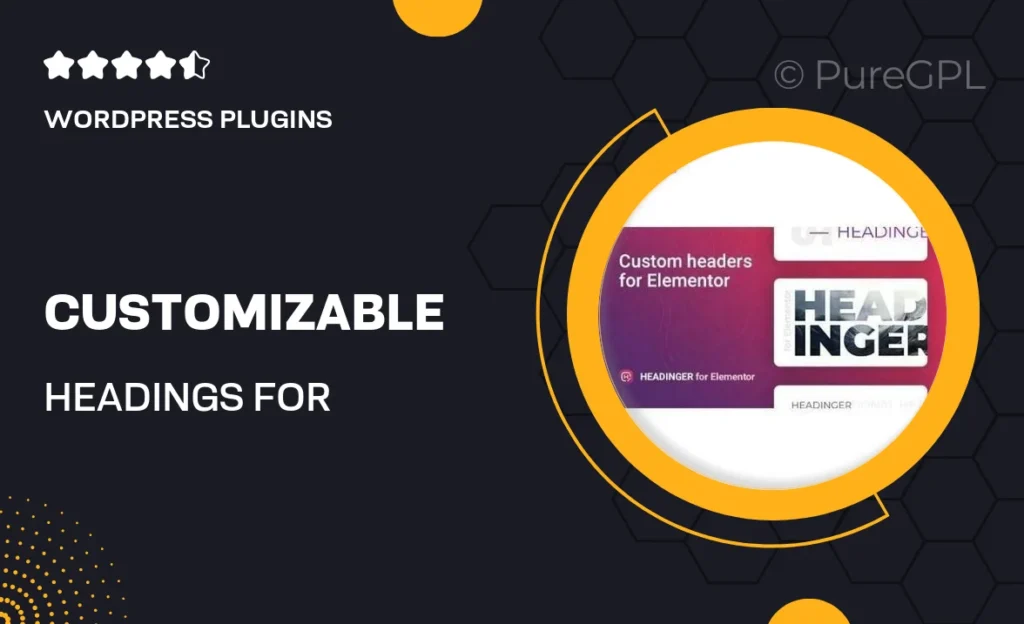 Customizable headings for Elementor – Headinger 49 Customizable headings for Elementor – Headinger