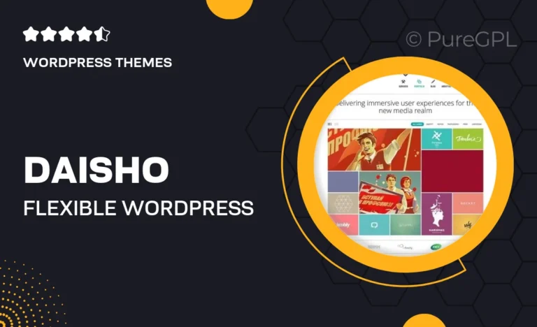 daisho flexible wordpress portfolio theme