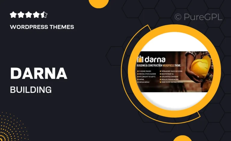 darna building construction wordpress theme