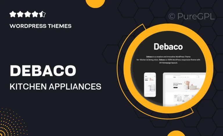 debaco kitchen appliances for woocommerce wordpress