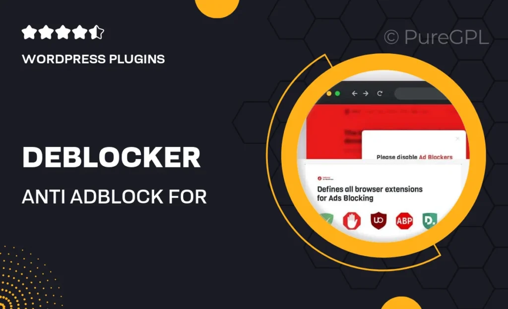 DeBlocker – Anti AdBlock for WordPress 48 DeBlocker – Anti AdBlock for WordPress