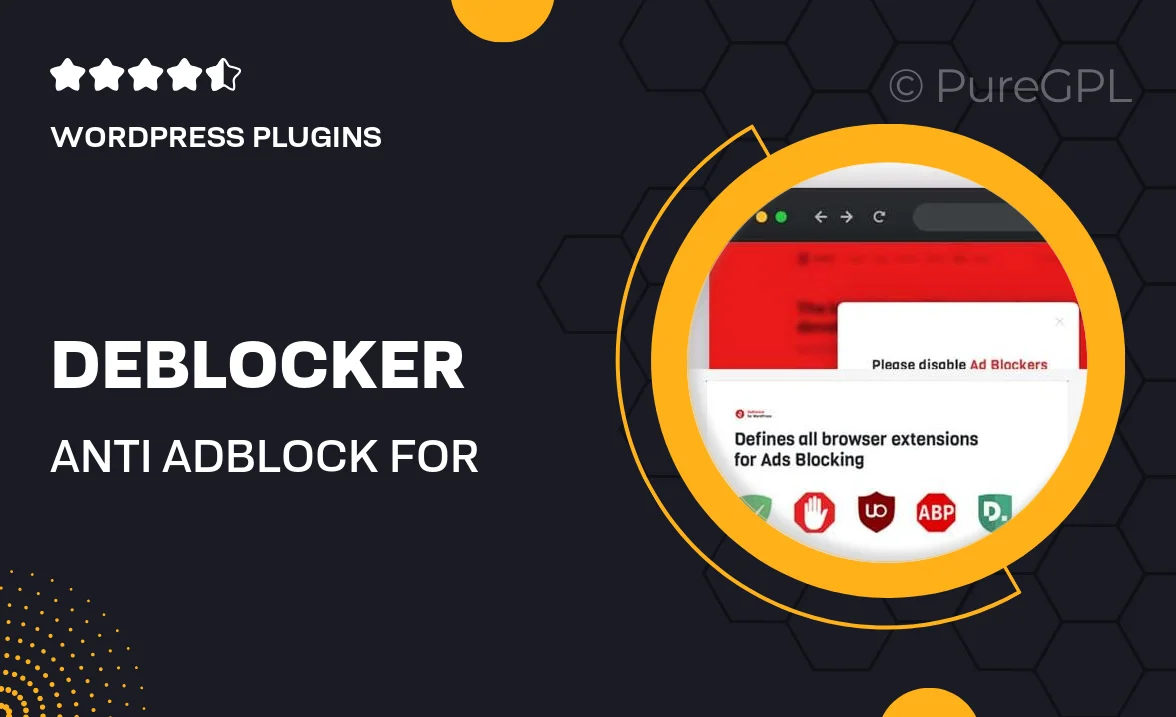 DeBlocker – Anti AdBlock for WordPress