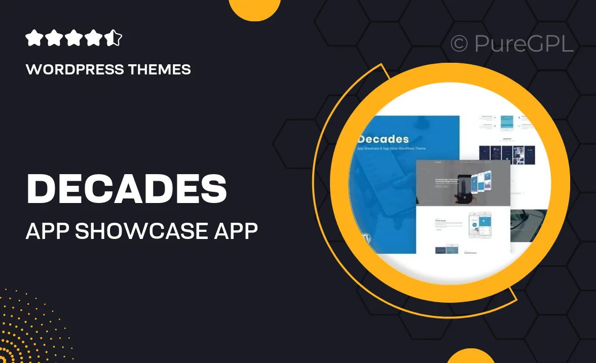 Decades – App Showcase & App Store WordPress Theme