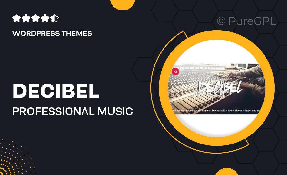Decibel – Professional Music WordPress Theme