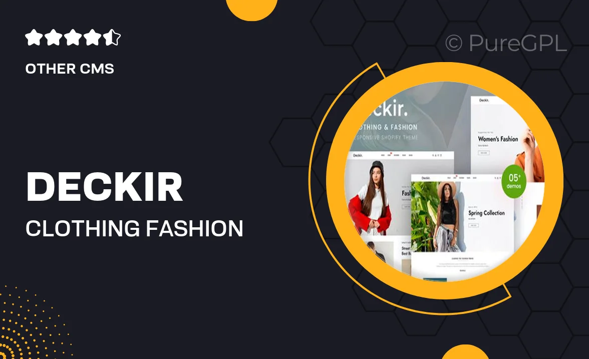 Deckir – Clothing & Fashion Shopify 2.0 Theme