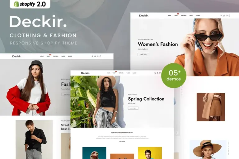 deckir clothing fashion shopify 20 theme