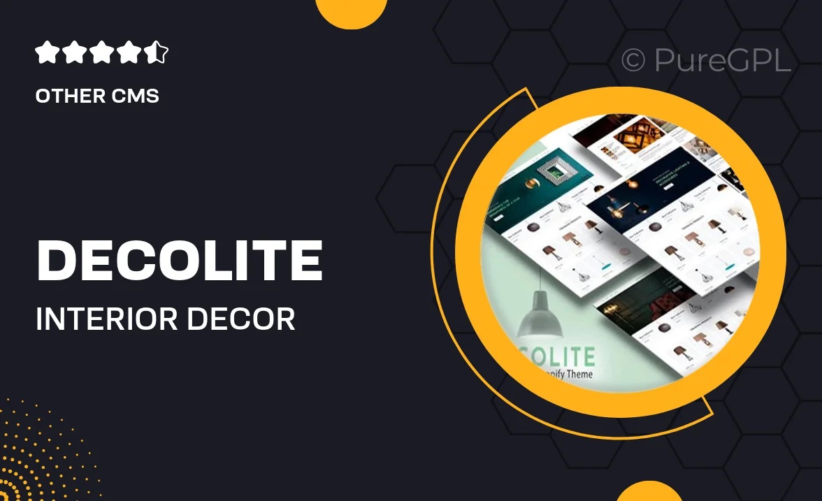 Decolite – Interior Decor, Lights Shop Shopify 2.0