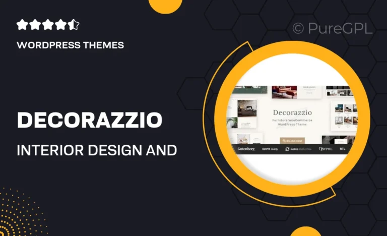 decorazzio interior design and furniture store wordpress theme