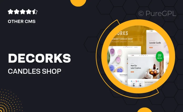 decorks candles shop shopify 2 0 theme