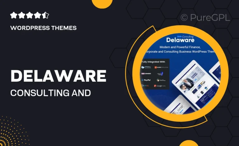 delaware consulting and finance wordpress theme