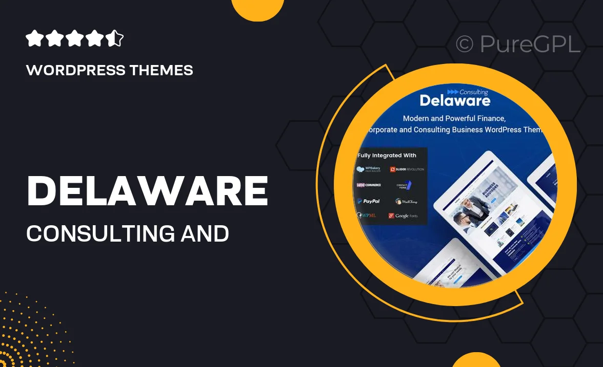 Delaware – Consulting and Finance WordPress Theme