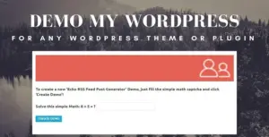 Demo My WordPress – Temporary WordPress Install Creator