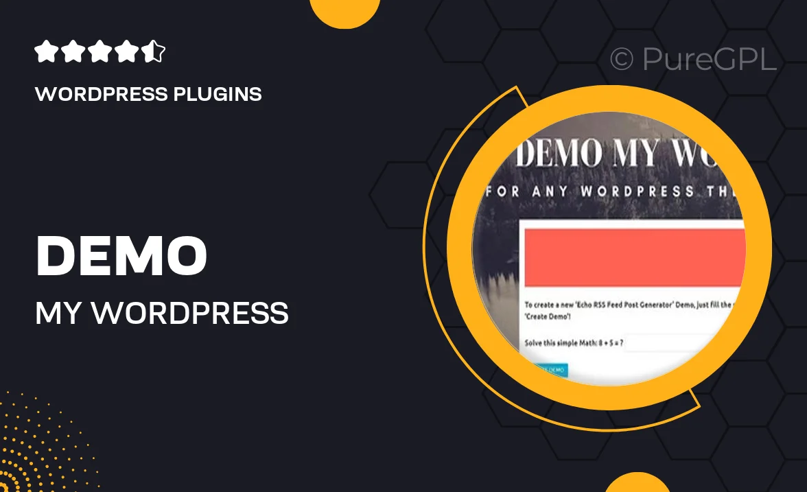 Demo My WordPress – Temporary WordPress Install Creator