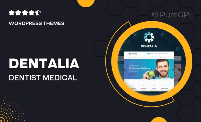 dentalia dentist medical wordpress theme