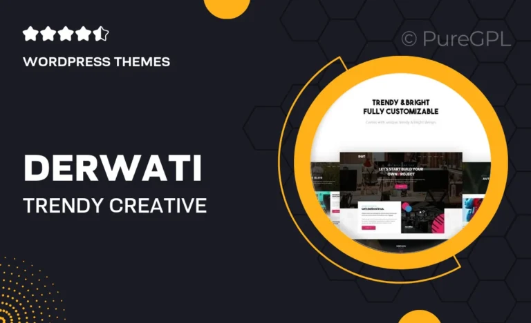 derwati trendy creative portfolio theme