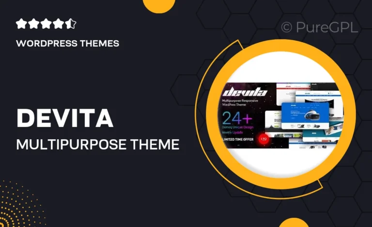 devita multipurpose theme for woocommerce