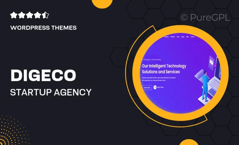 digeco startup agency wordpress theme
