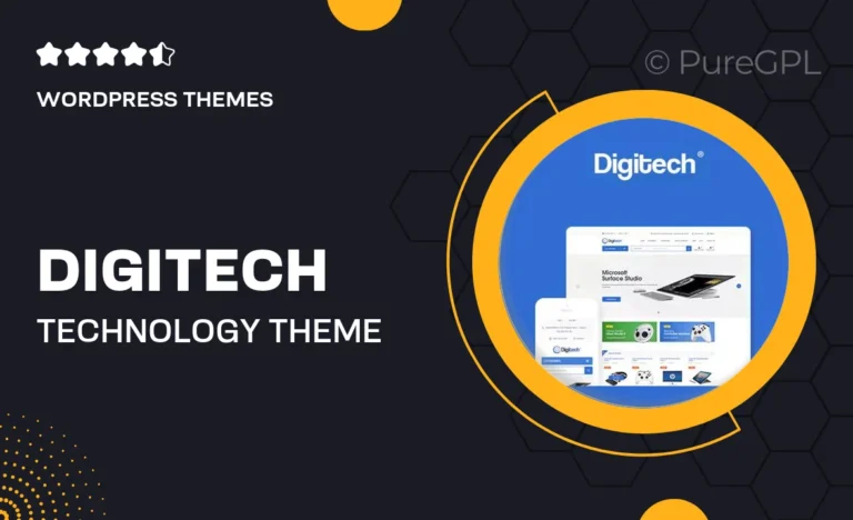 digitech technology theme for woocommerce wordpress