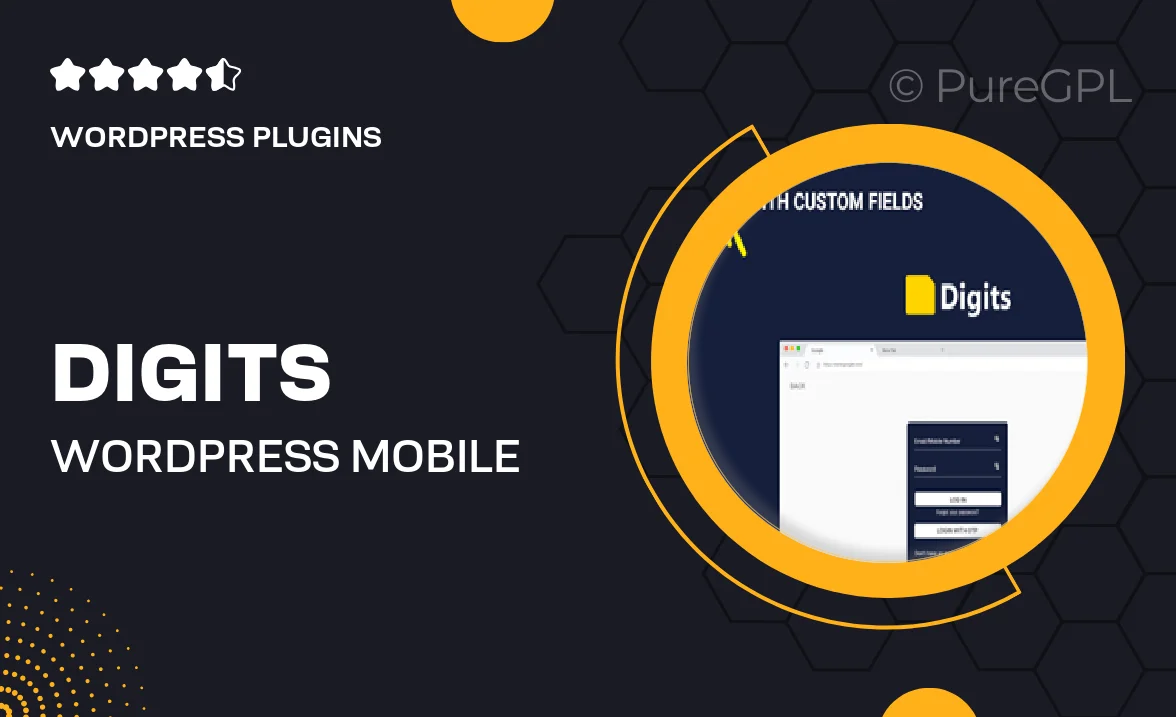 Digits : WordPress Mobile Phone Number OTP Signup and Login Form