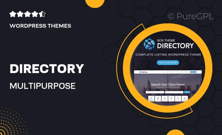 directory multi purpose wordpress theme