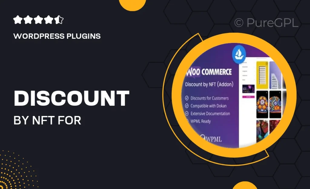 Discount by NFT for WooCommerce Addon
