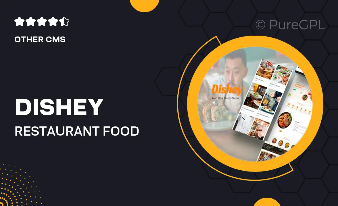 Dishey – Restaurant, Food Store Shopify 2.0 Theme