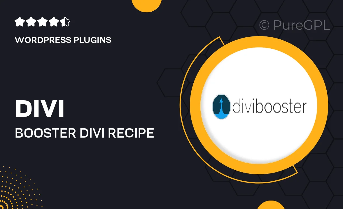 Divi Booster | Divi Recipe Module