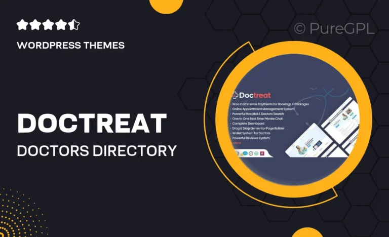 doctreat doctors directory wordpress theme