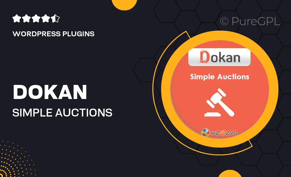 Dokan – Simple Auctions Integration
