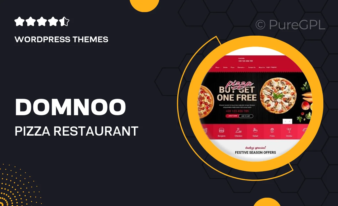 Domnoo – Pizza & Restaurant WordPress Theme