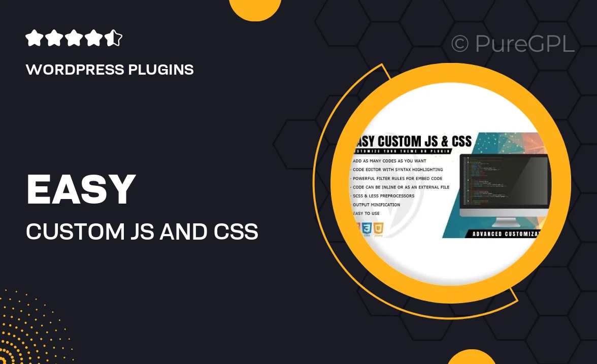 Easy Custom JS and CSS – Extra Custmization for WordPress