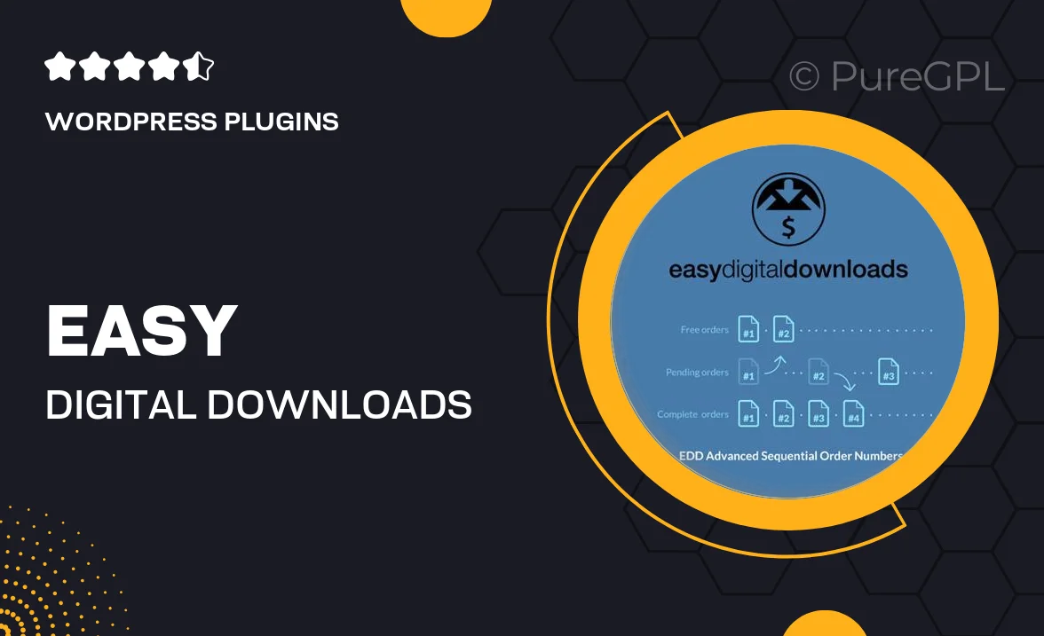 Easy Digital Downloads Advanced Sequential Order Numbers