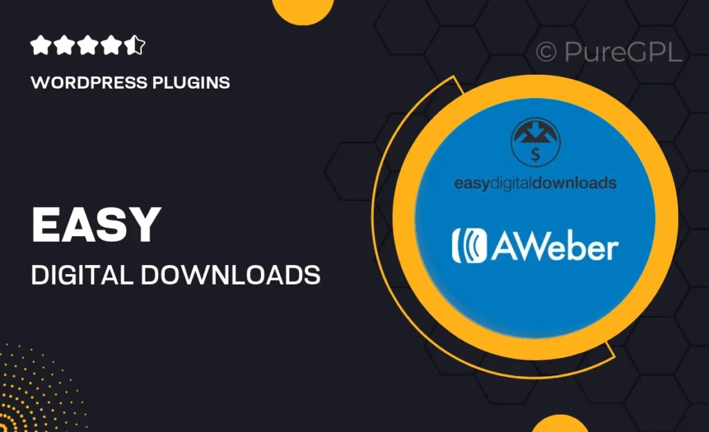 Easy Digital Downloads AWeber 31 Easy Digital Downloads AWeber