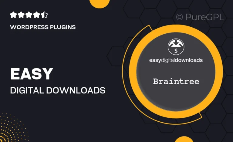 easy digital downloads braintree