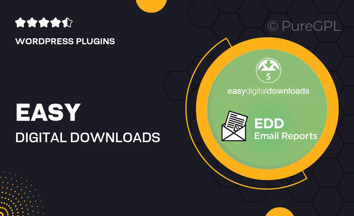 Easy Digital Downloads Email Reports