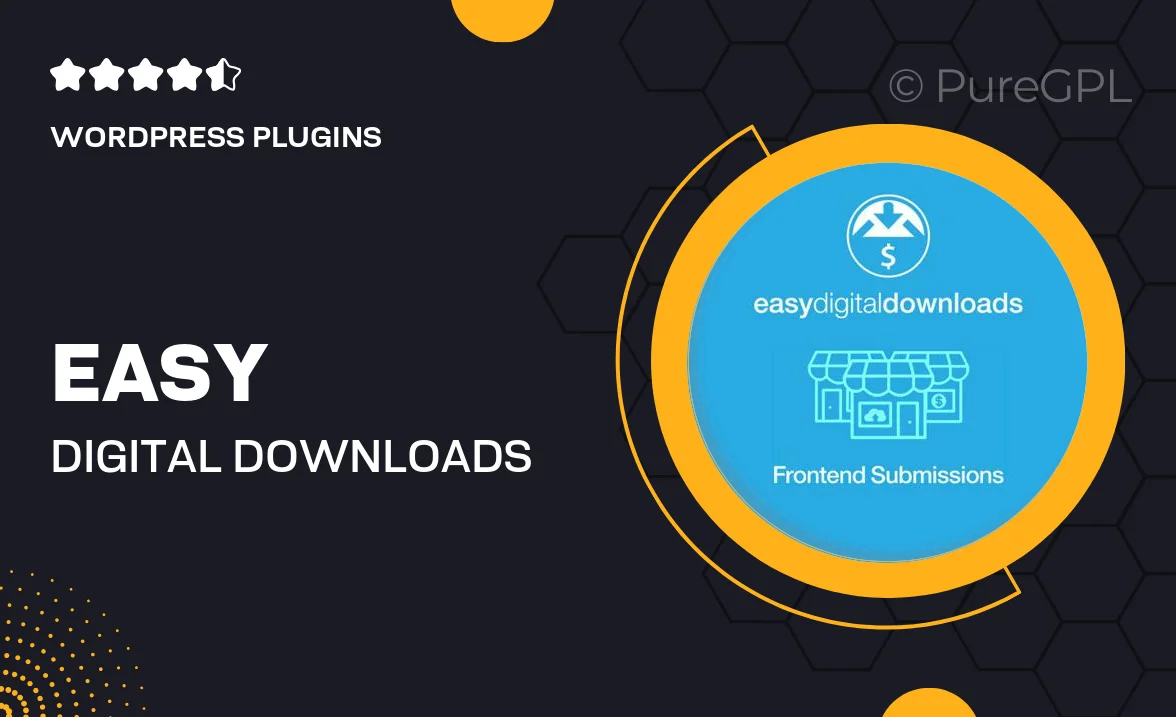 Easy Digital Downloads Frontend Submissions