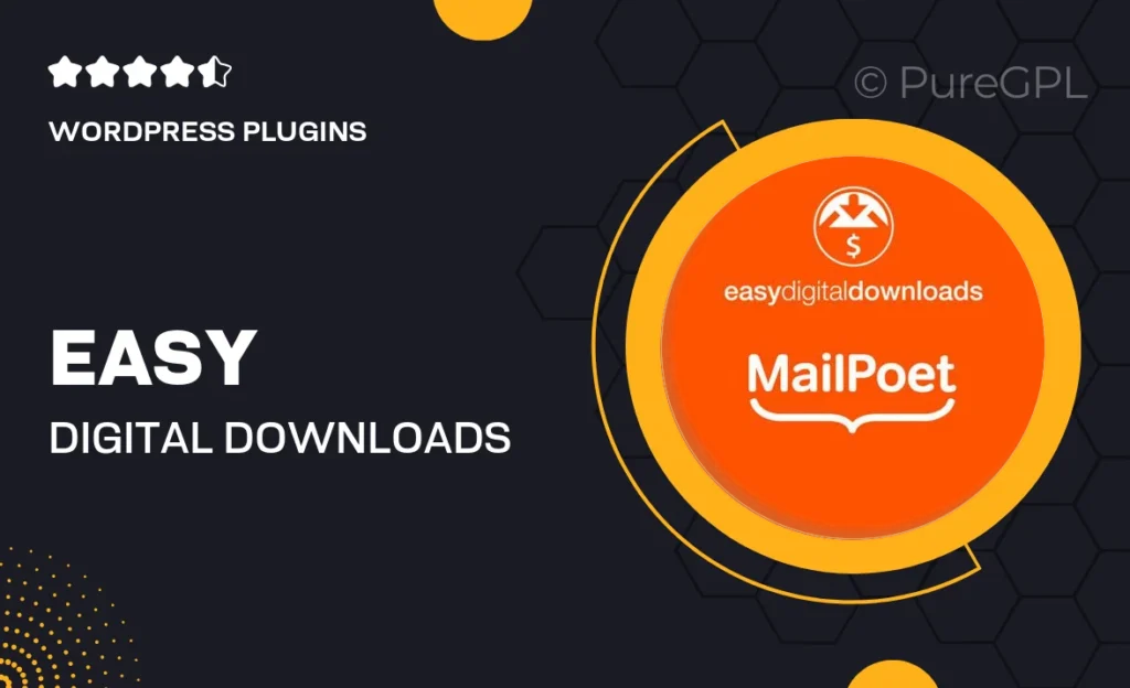 Easy Digital Downloads MailPoet 12 Easy Digital Downloads MailPoet