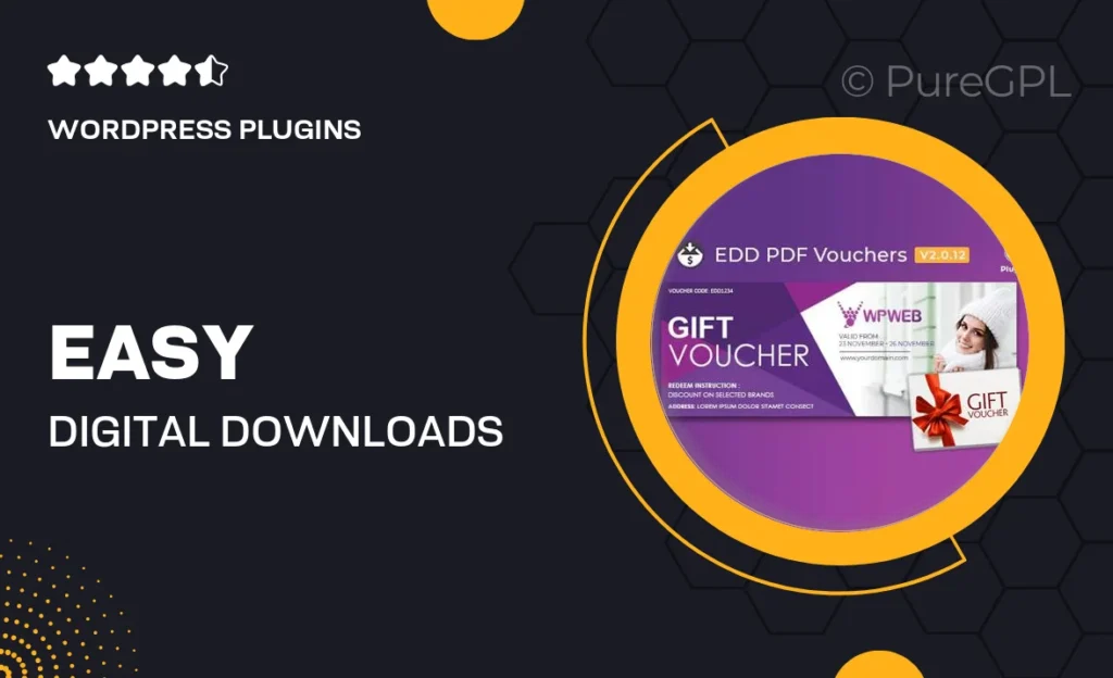 Easy Digital Downloads – PDF Vouchers 3 Easy Digital Downloads – PDF Vouchers
