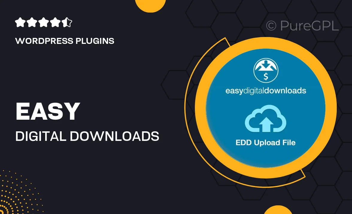 Easy Digital Downloads Upload File