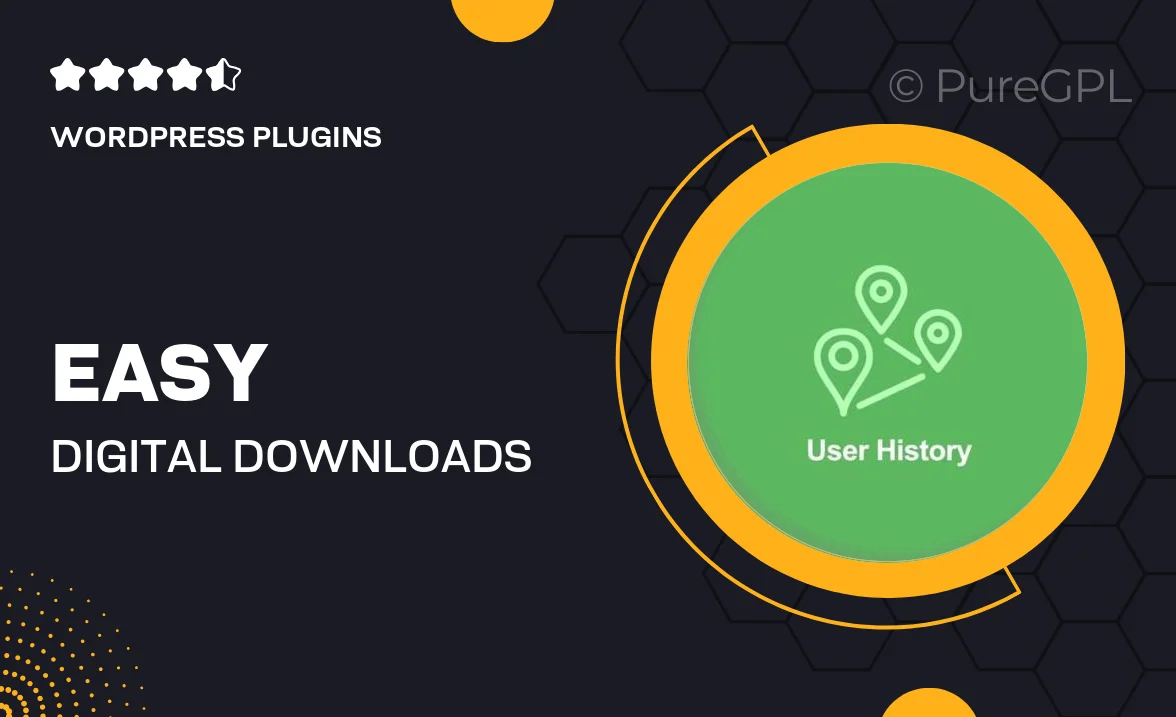 Easy Digital Downloads User History Addon