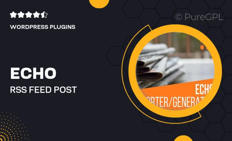 echo rss feed post generator plugin for wordpress