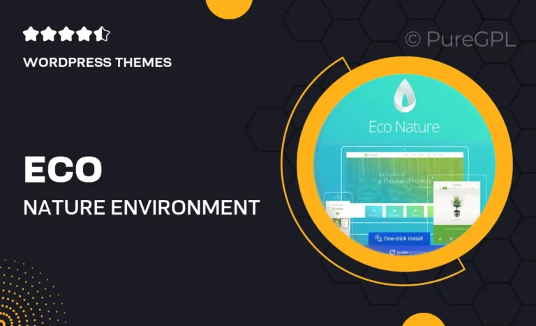 eco nature environment ecology wordpress theme