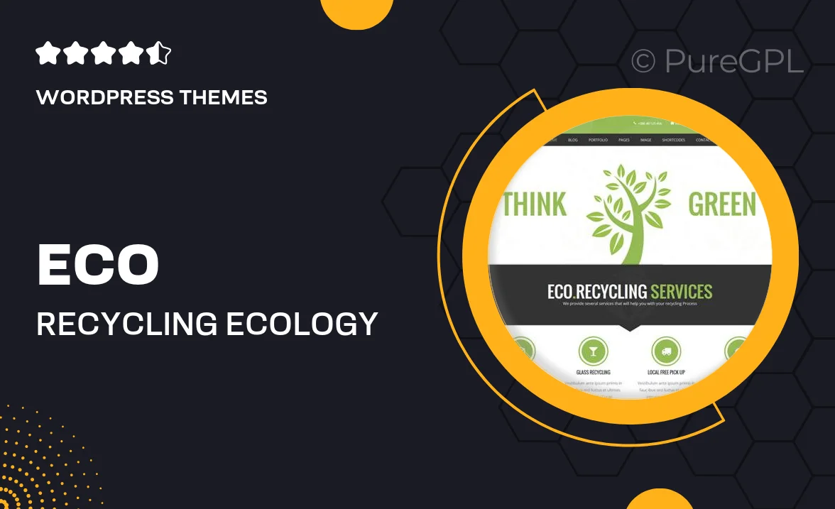 Eco Recycling – Ecology & Nature WordPress Theme