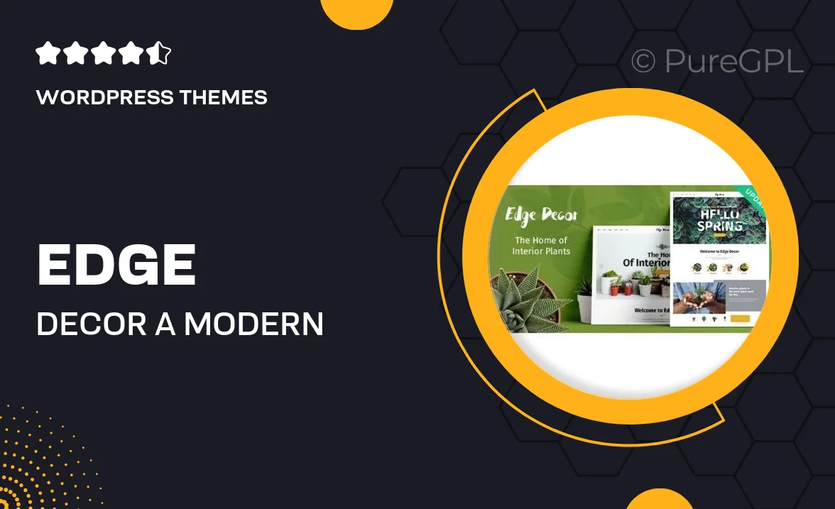 Edge Decor | A Modern Gardening & Landscaping WordPress Theme