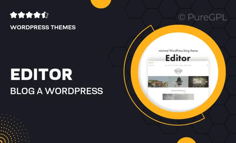 editor blog a wordpress blog theme for bloggers