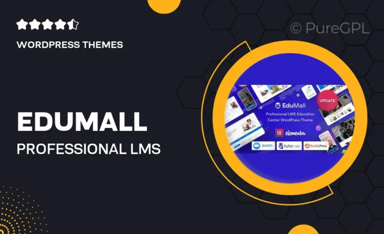 edumall professional lms education center wordpress theme
