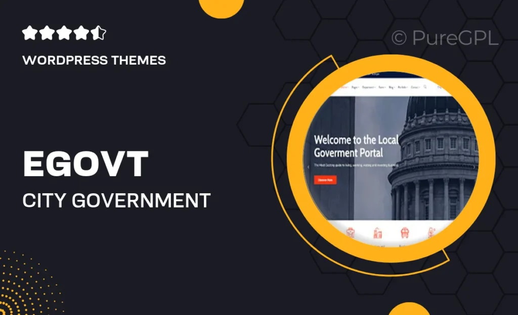 EGovt – City Government WordPress Theme
