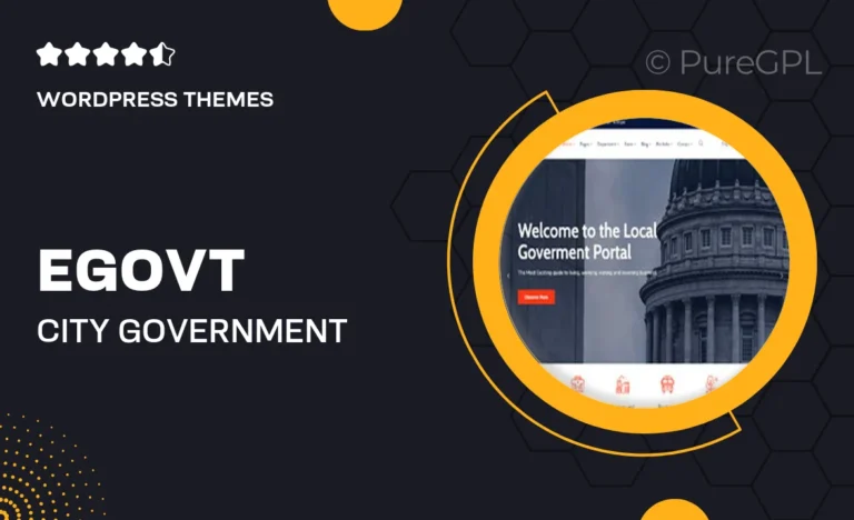 egovt city government wordpress theme
