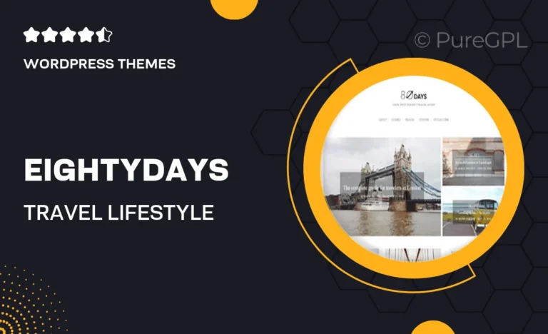 eightydays travel lifestyle blog theme