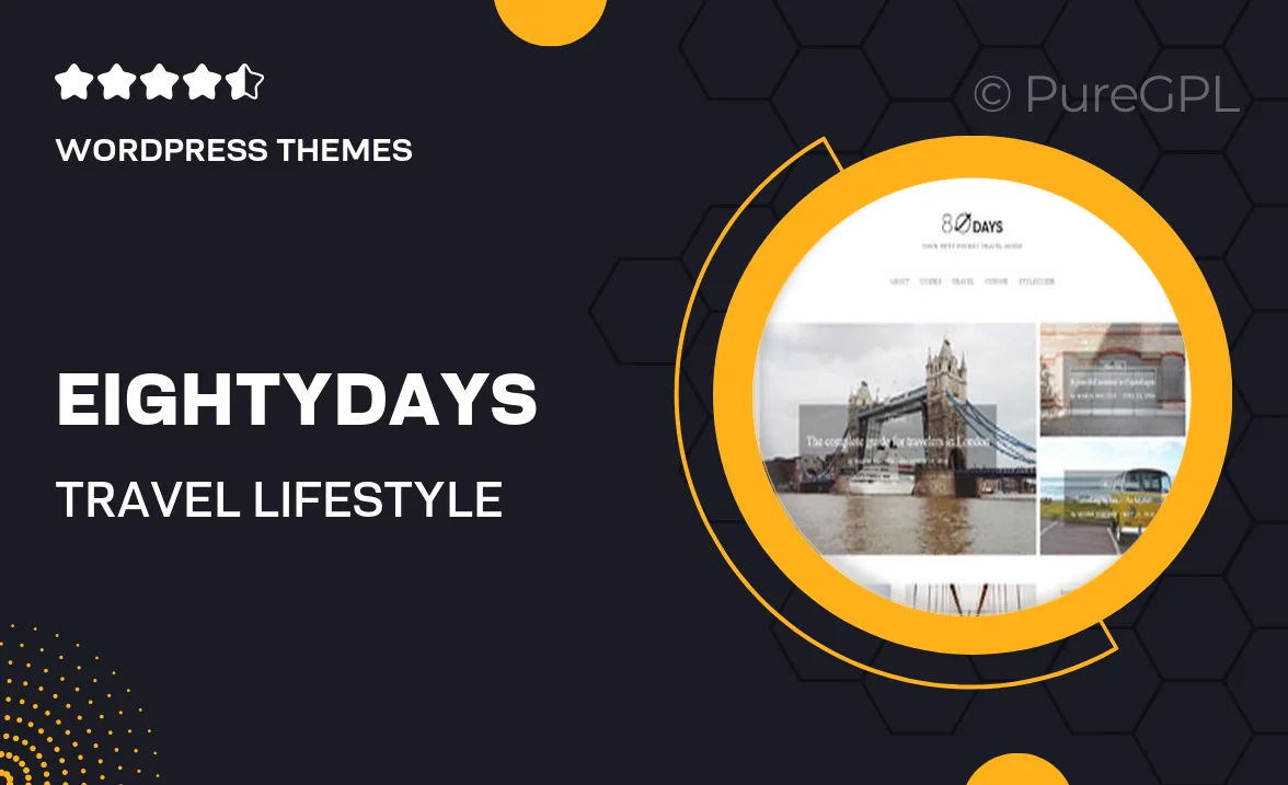 EightyDays – Travel & Lifestyle Blog Theme